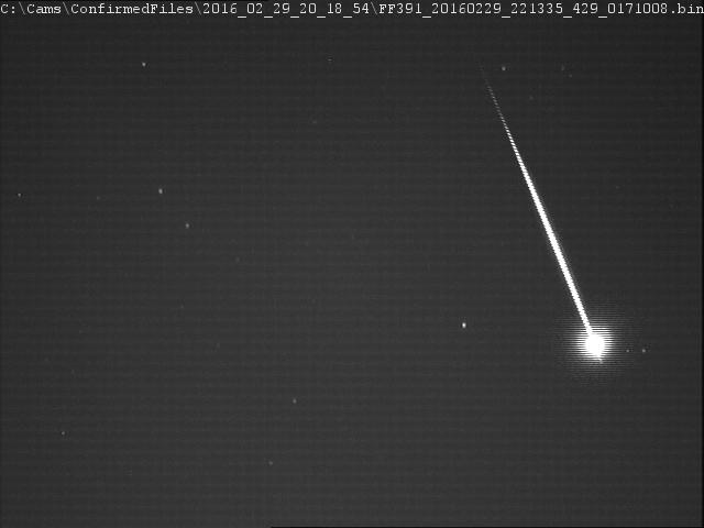 A peculiar meteor recorded by CAMS@Benelux on 29 February 2016