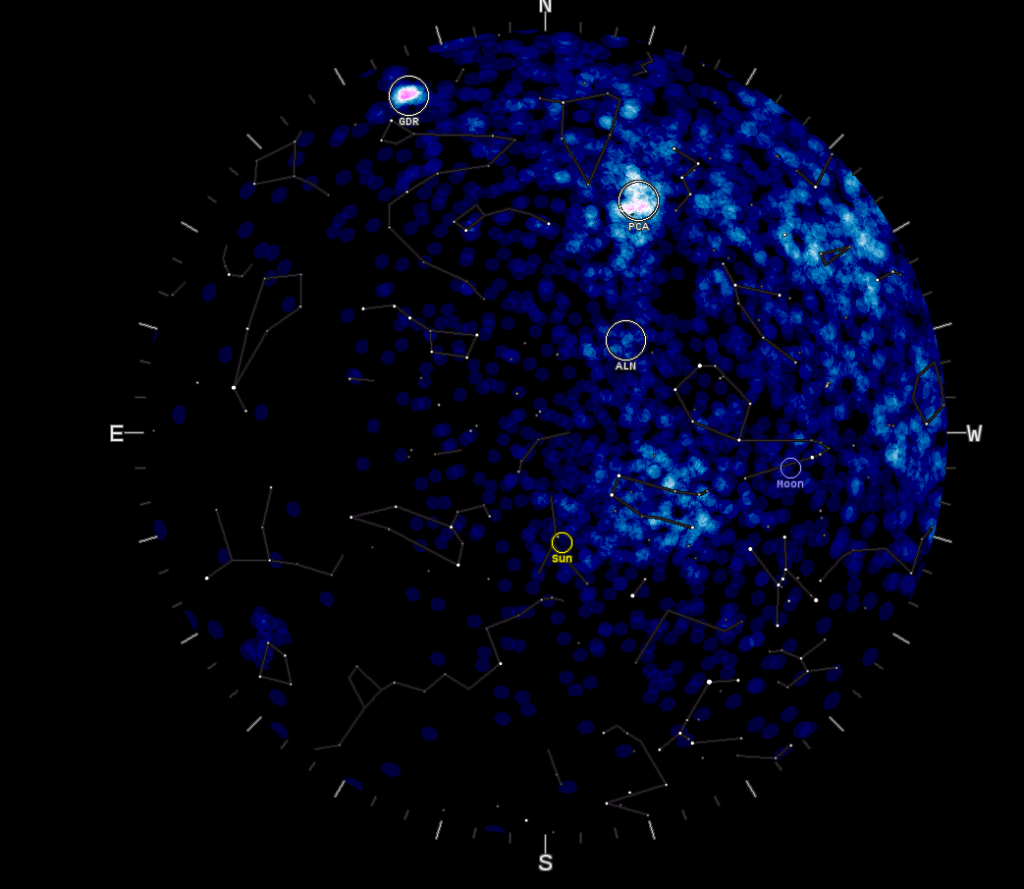 The GDR (184) radiant pops out of the CMOR map 29 July ~20h UT