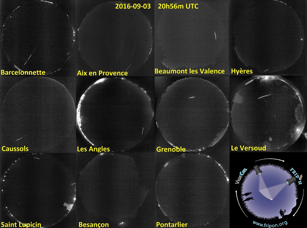 Fireball at 2016-09-03, 20h56m UTC over South Eastern France
