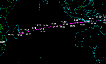 Suspected Asteroid ZLAF9B2 impact