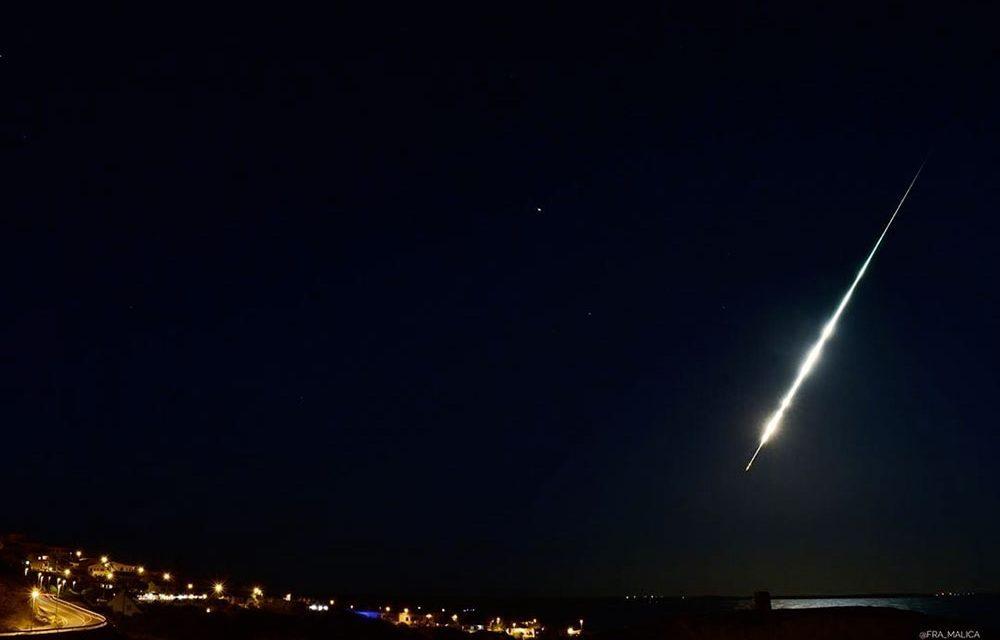 Superbolide over the Mediterranean Sea on August 16, 2019