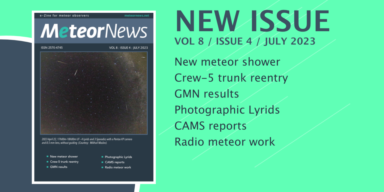 July issue of eMeteorNews online